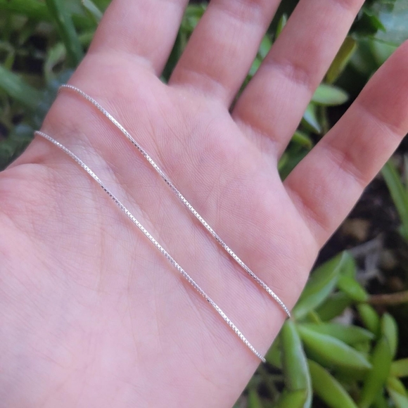 New Italian Solid 925 Sterling Silver Necklace Chain - Picture 2 of 16